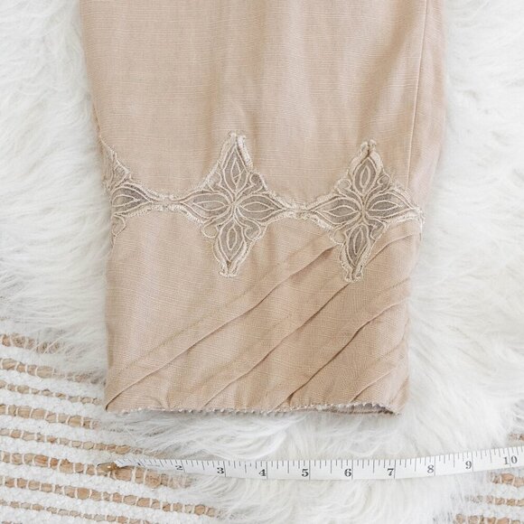 ETHNIC BY OUTFITTERS STRAIGHT LEG LACE + STITCH & PLEAT DETAIL PANTS SZ XL - Picture 9 of 9